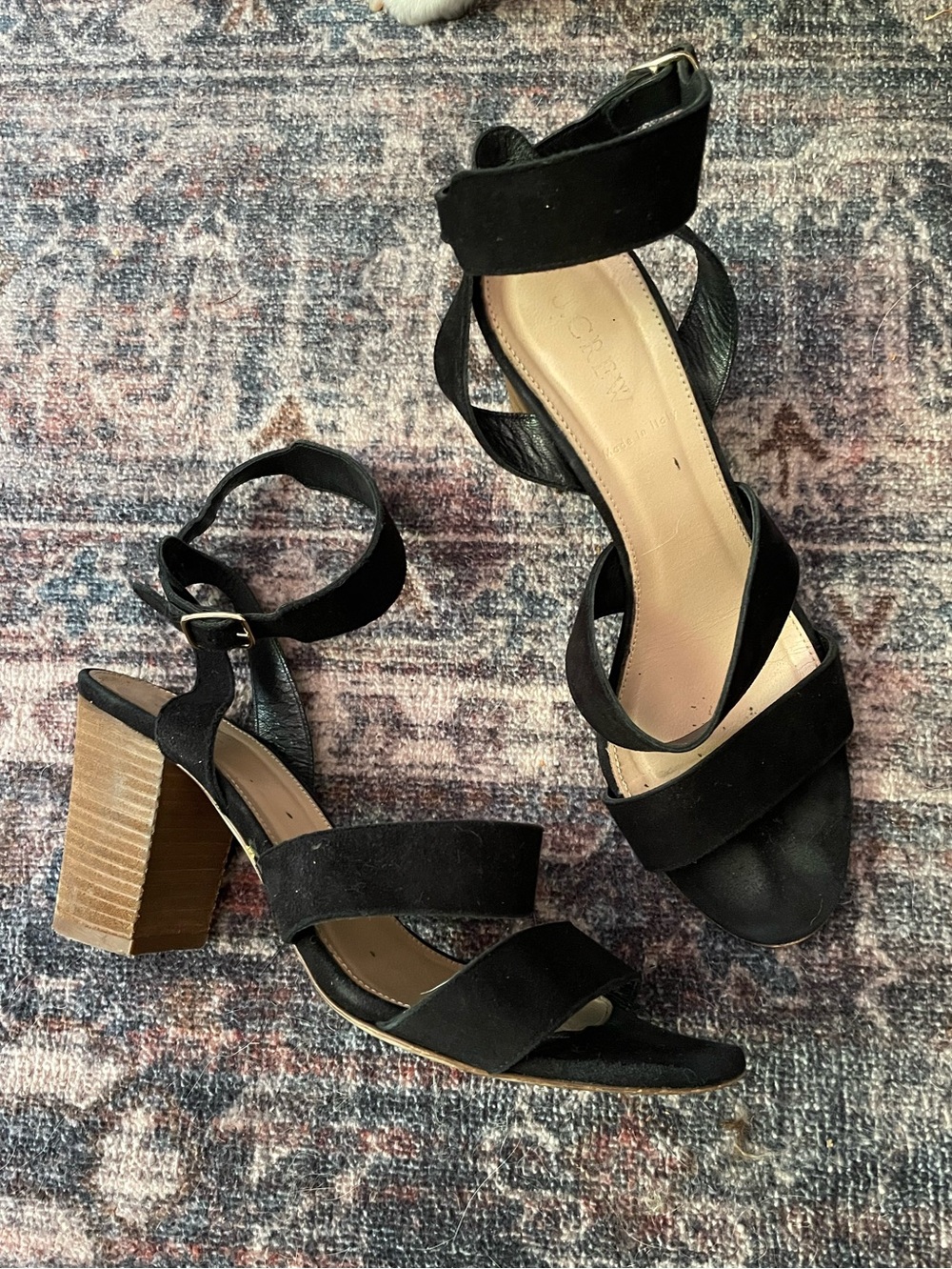 Jcrew womens gladiator pumps in suede